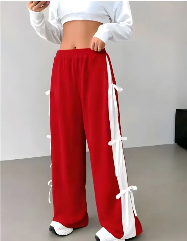 Women's bow style trousers