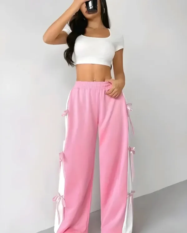Women's bow style trousers