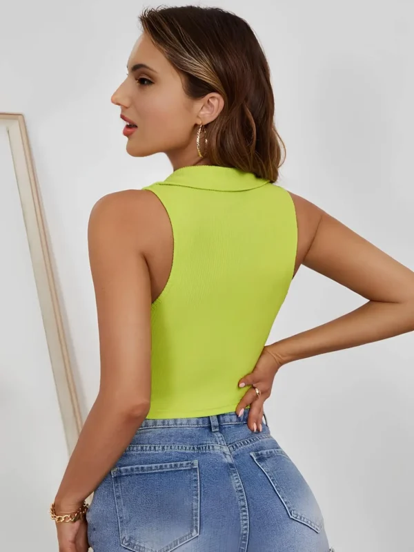 GREEN CROP TOP FOR WOMEN