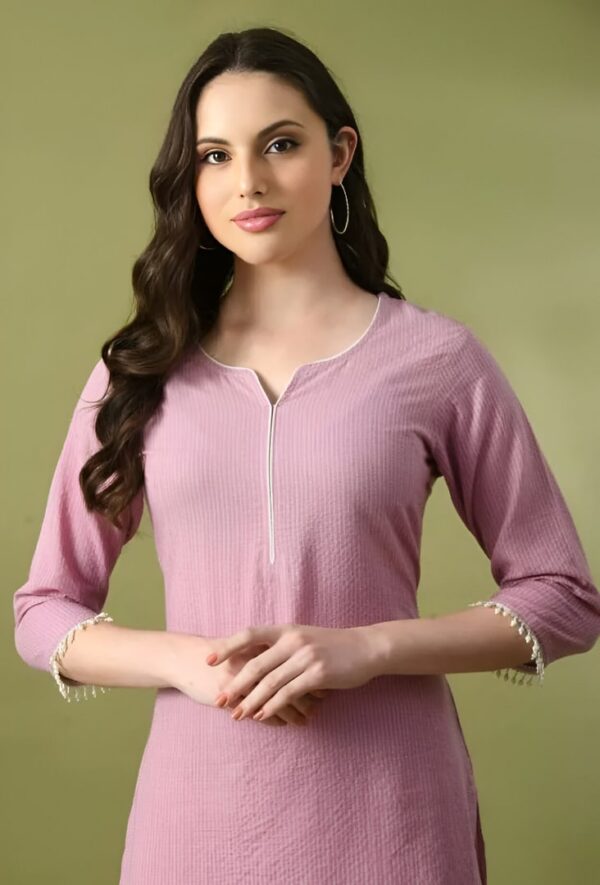 PURPLE COTTON KURTI FOR WOMEN