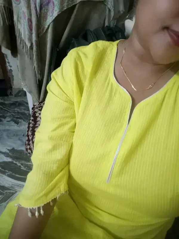 LEMON YELLOEW COTTON KURTI FOR WOMEN 