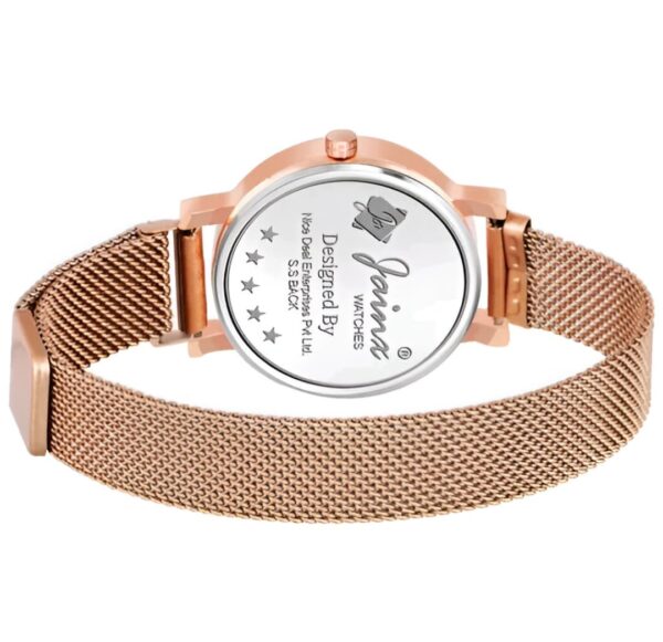 Rose Gold Mesh Watch