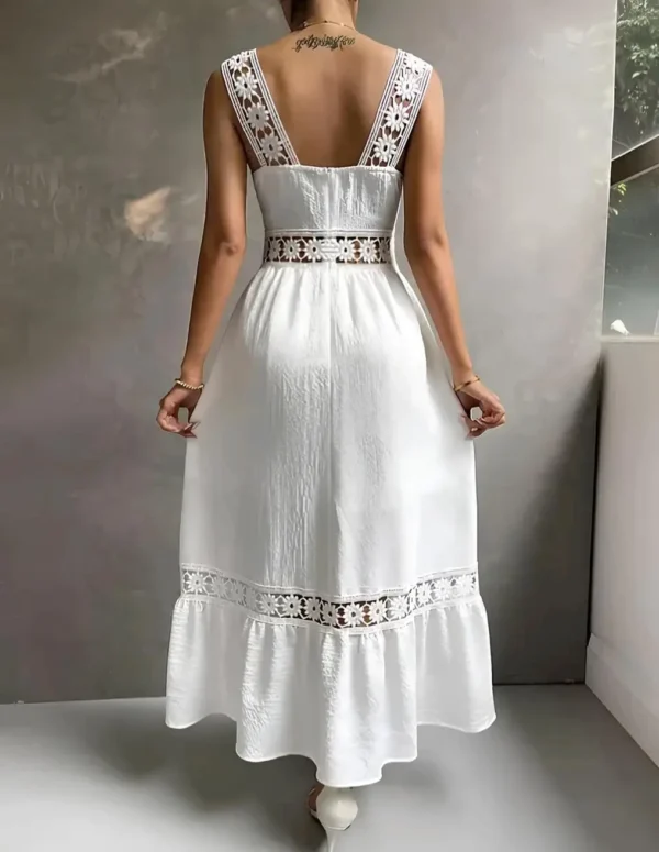 WHITE MAXI DRESS FOR SUMMER