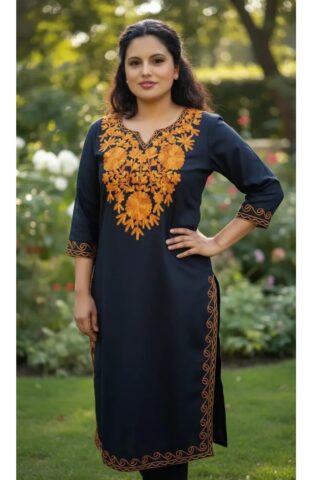 KASHMIRI WOOLEN PHERANS KURTI FOR WOMEN