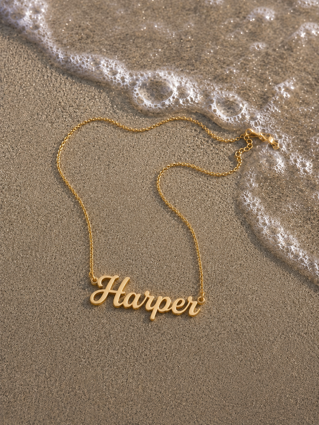 PERSONALIZED NAME NECKLACE – CUSTOM GOLD NAME PENDANT FOR WOMEN