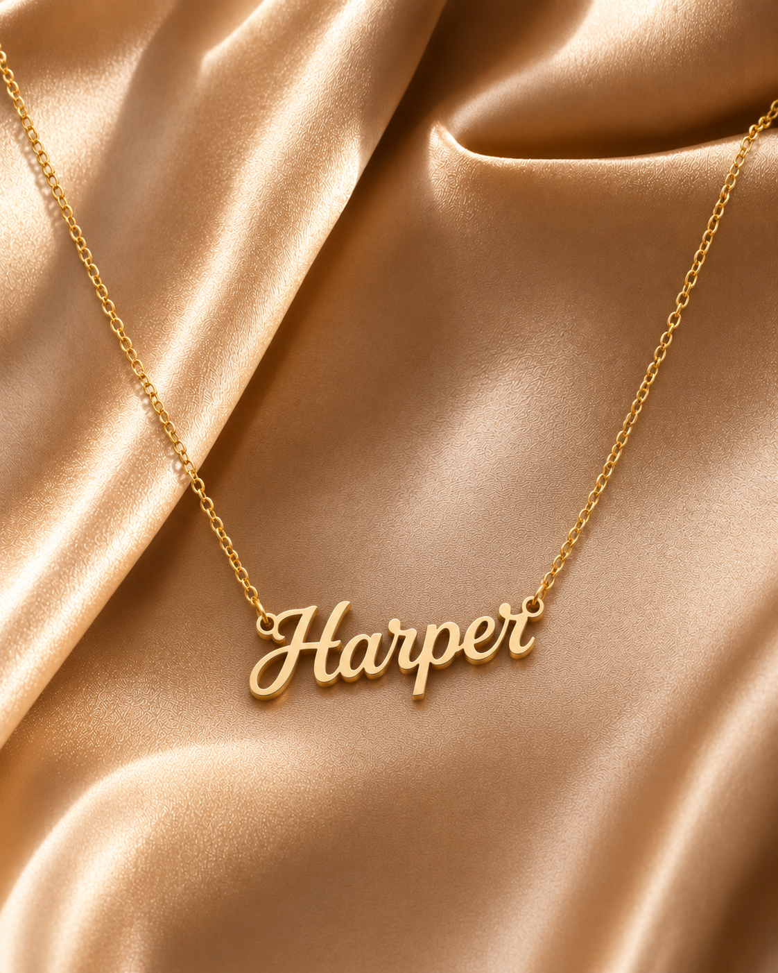 PERSONALIZED NAME NECKLACE – CUSTOM GOLD NAME PENDANT FOR WOMEN