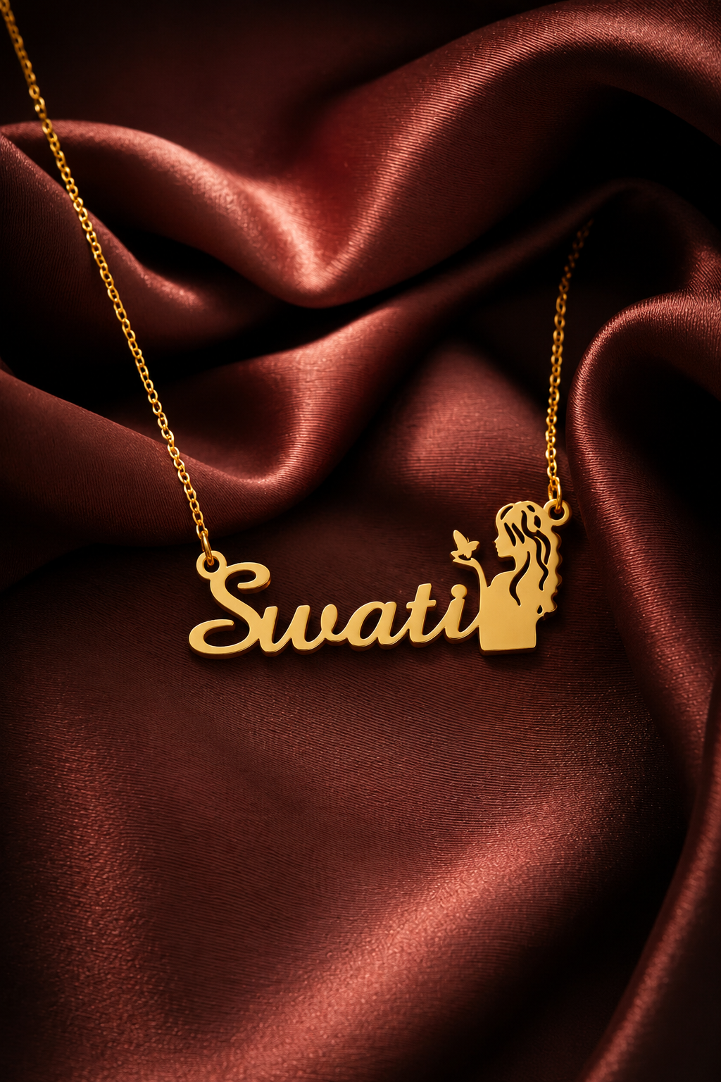 PERSONALIZED NAME PENDANT – ELEGANT CUSTOM GOLD NECKLACE