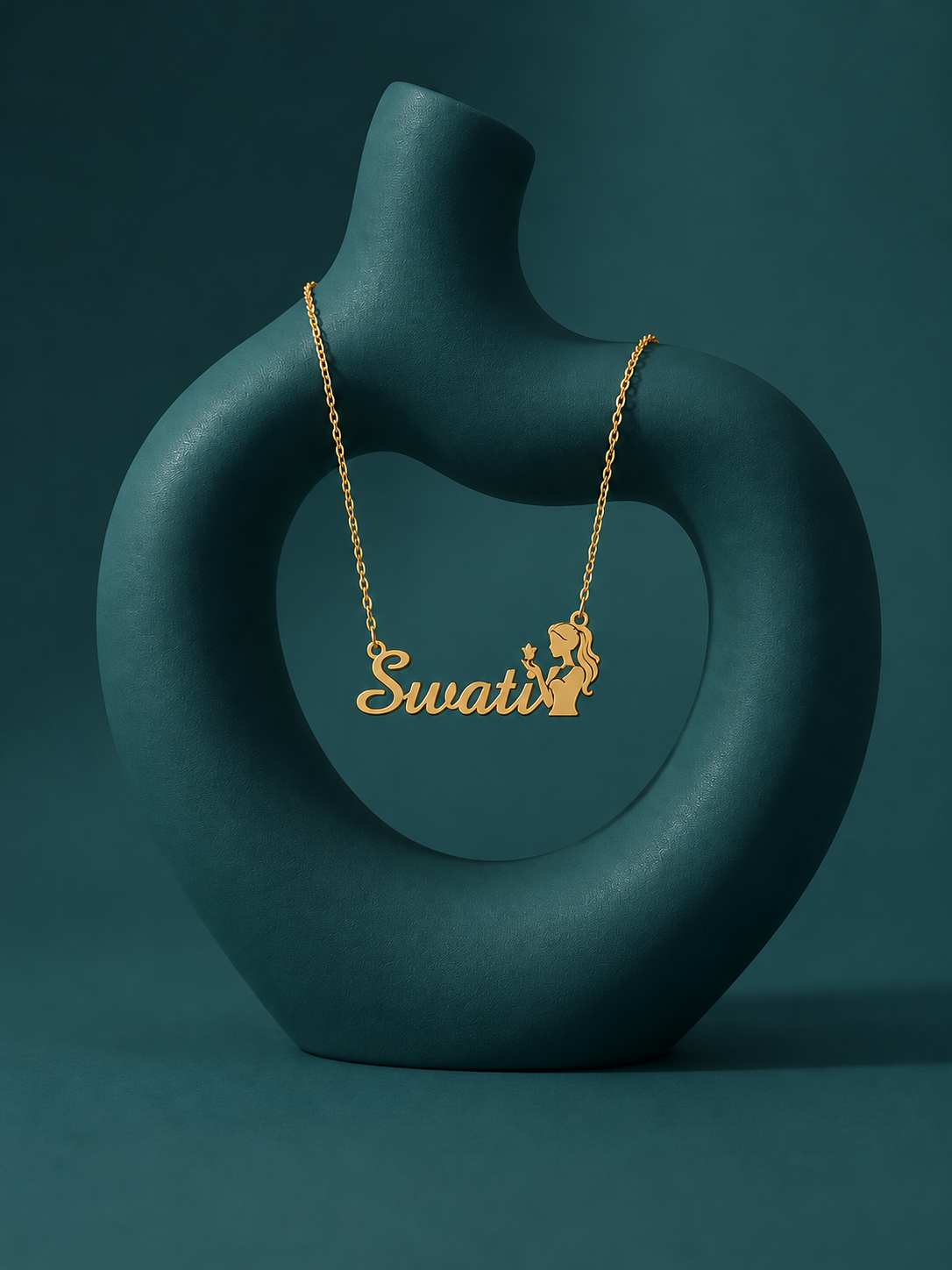PERSONALIZED NAME PENDANT – ELEGANT CUSTOM GOLD NECKLACE